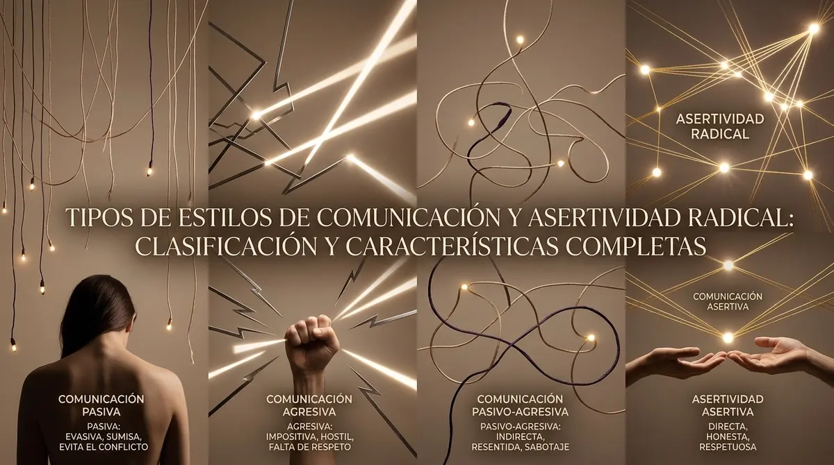 Los tipos de Estilo de Comunicación y Asertividad Radical: Clasificación completa y características
